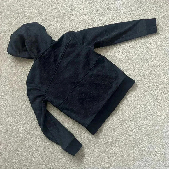 Obermeyer Ski Snowboarding Hoodie Sweatshirt 47001 Black Boy Sz Small Full Zip - Picture 14 of 16